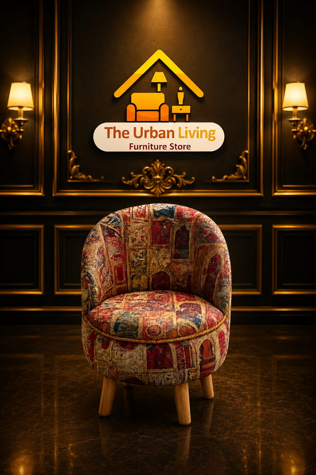 Heritage Patchwork Barrel Chair